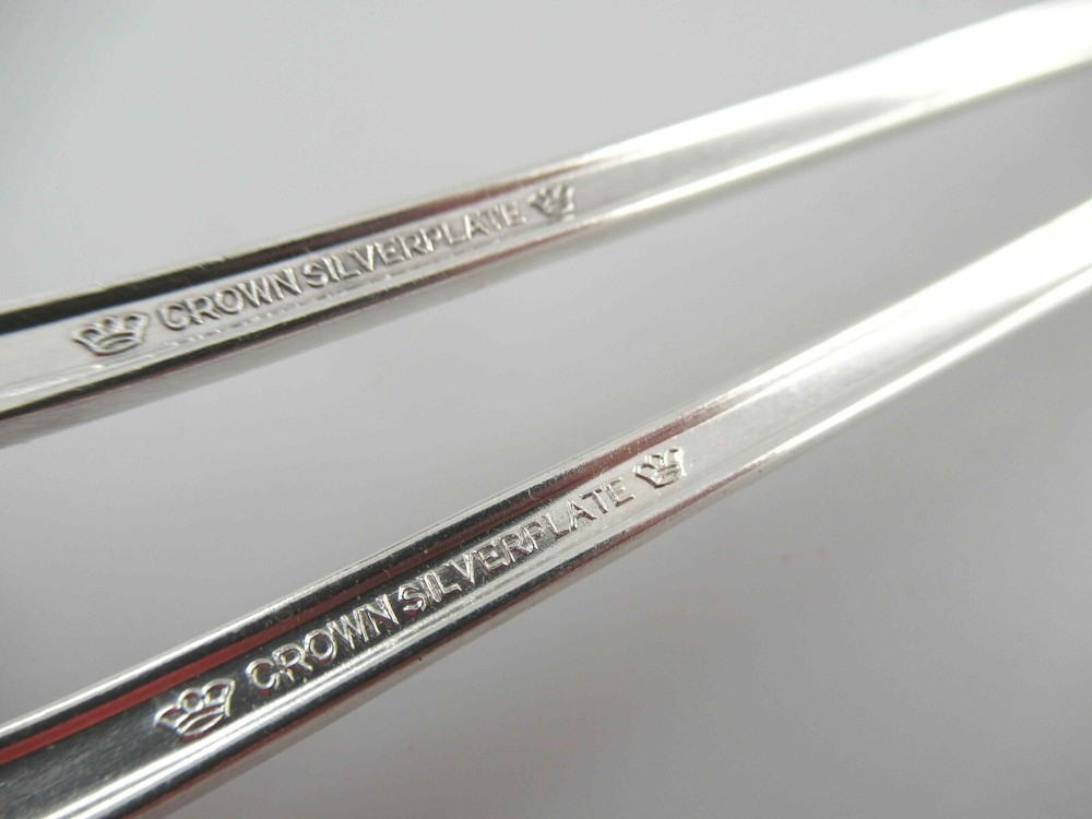 2 Olive/Pickle Forks RADIANCE Crown Silverplate Flatware