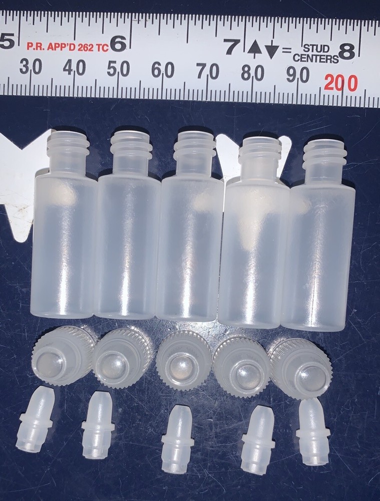 5pcs 2ml Empty Plastic Squeezable Dropper Bottles Oils Lubes Liquid Dropper LDPE
