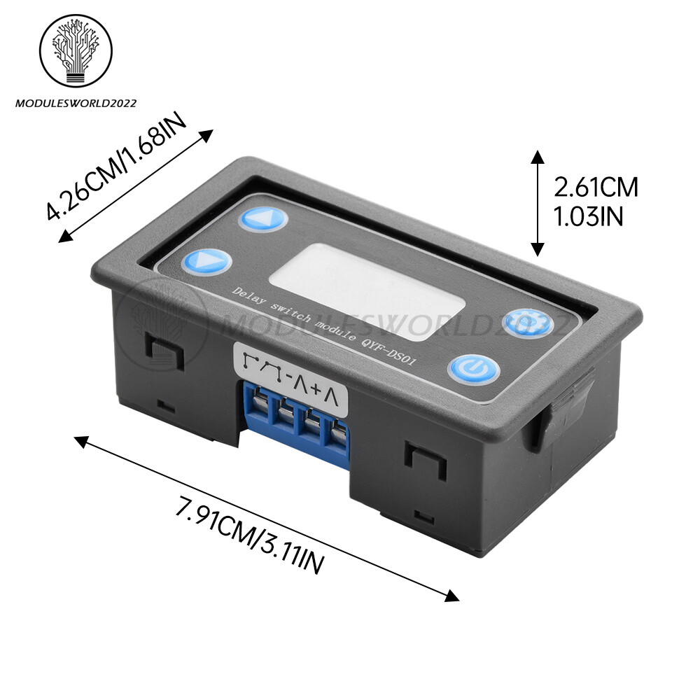 DC6-30V One Way Delay Cycle Timer Relay Module Timing Control Switch QYF-DS01