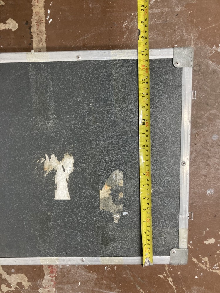 Small Black Flat Durable Flight & Road Style Trunk Case