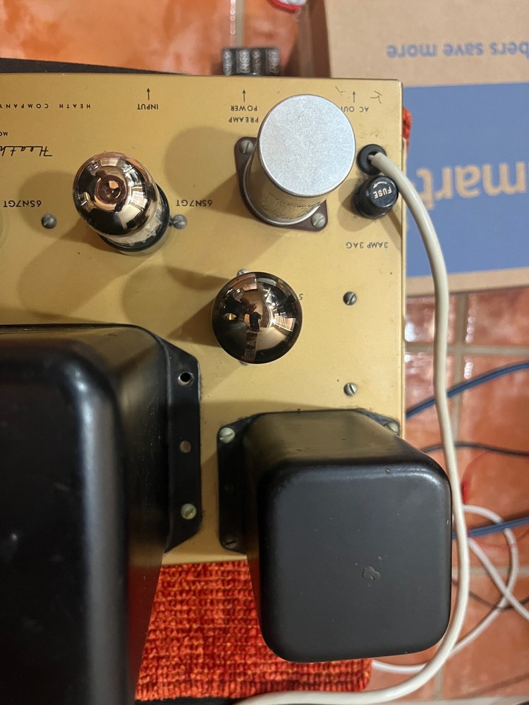 Heathkit W4-AM Amplifier with tubes **NICE** 