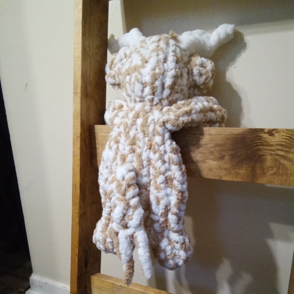 Highlander Cow Handknit Snuggler