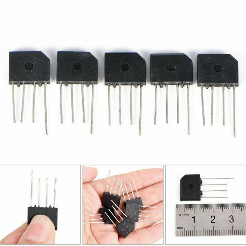 10PCS KBP210 Generic Diode Full Bridge Rectifier 2A 1000V 4PIN