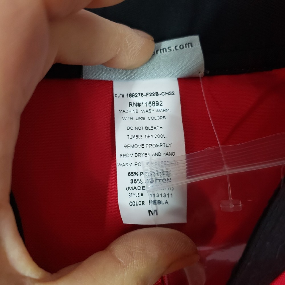 UA Uniforms Chefs Jacket - MEDIUM - Double Button Red & Black - NEW WITH TAGS