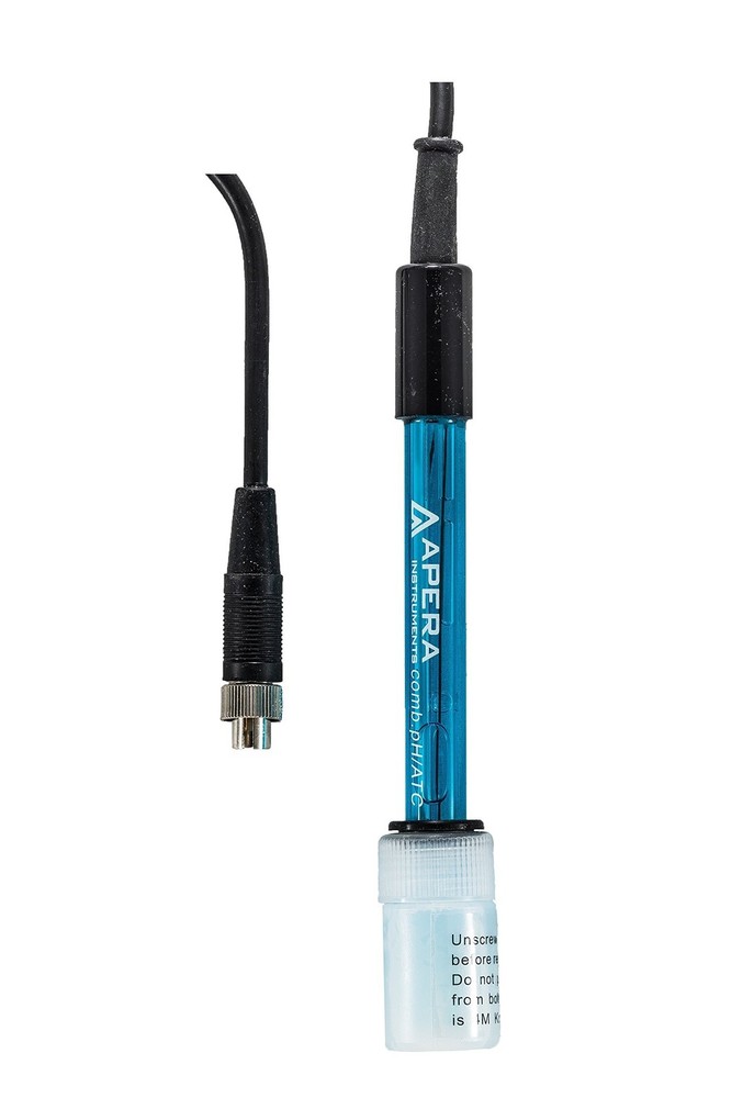 Apera Instruments, LLC-AI1312 Apera Instruments 201T-S pH/Temp. Electrode, 8-...