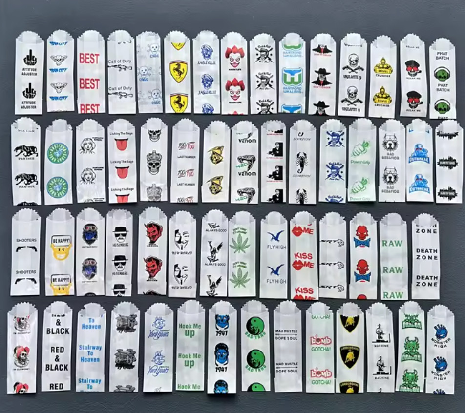 Premium 24mm Skinny Vellum Glassine Stamp Wax Paper Bags