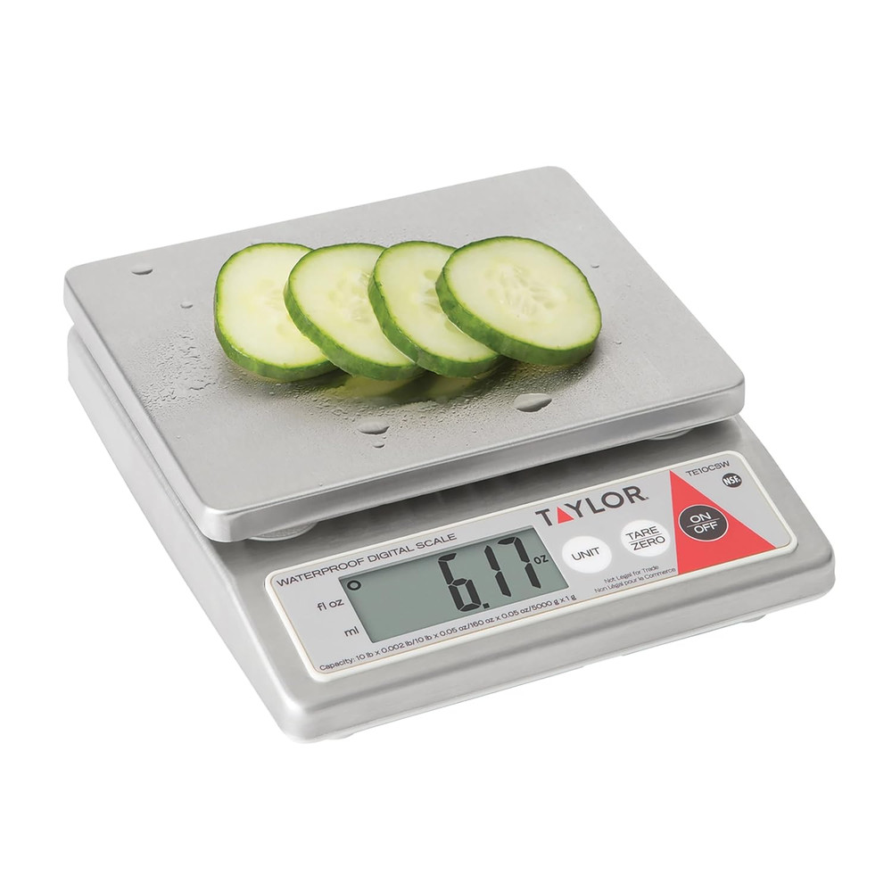 TE10CSW 10-Pound Water Resistant Digital Portion Control Scale, Multi-Functional
