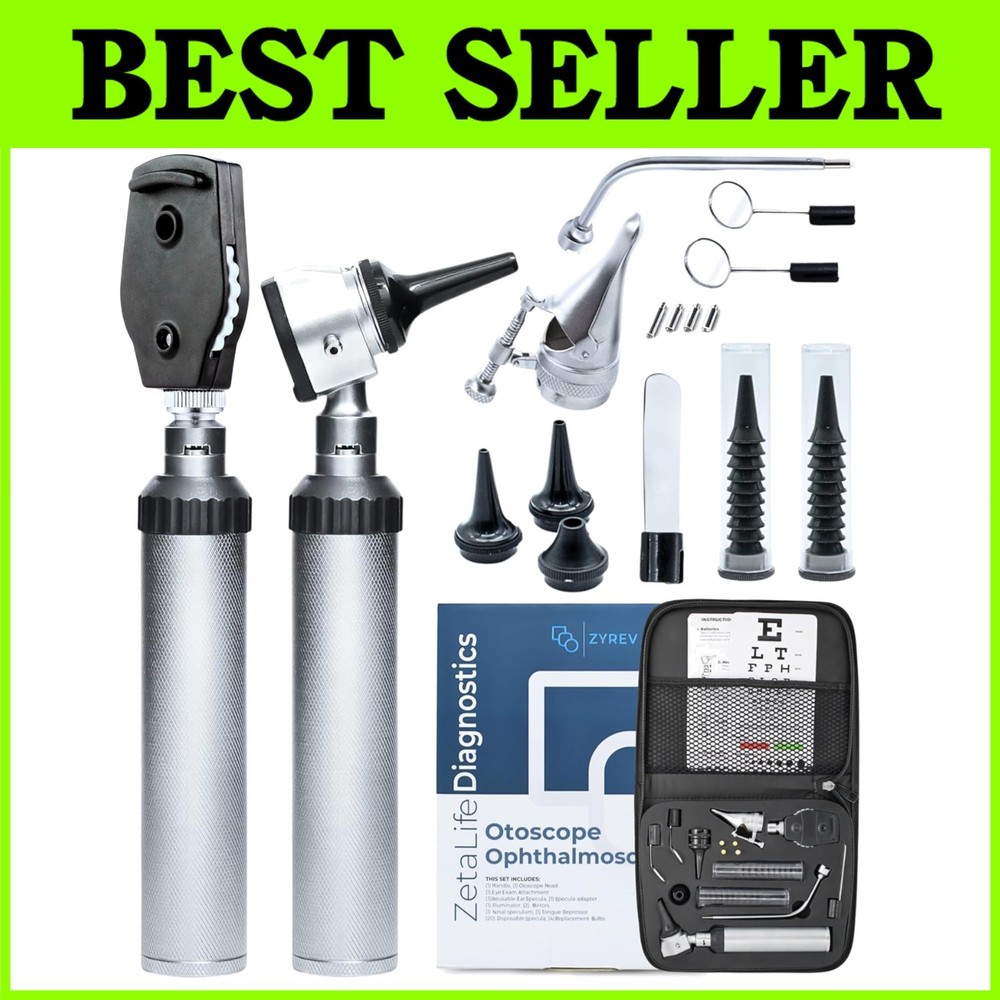 Versatile Medical Diagnostic Tool Set - Leather Case