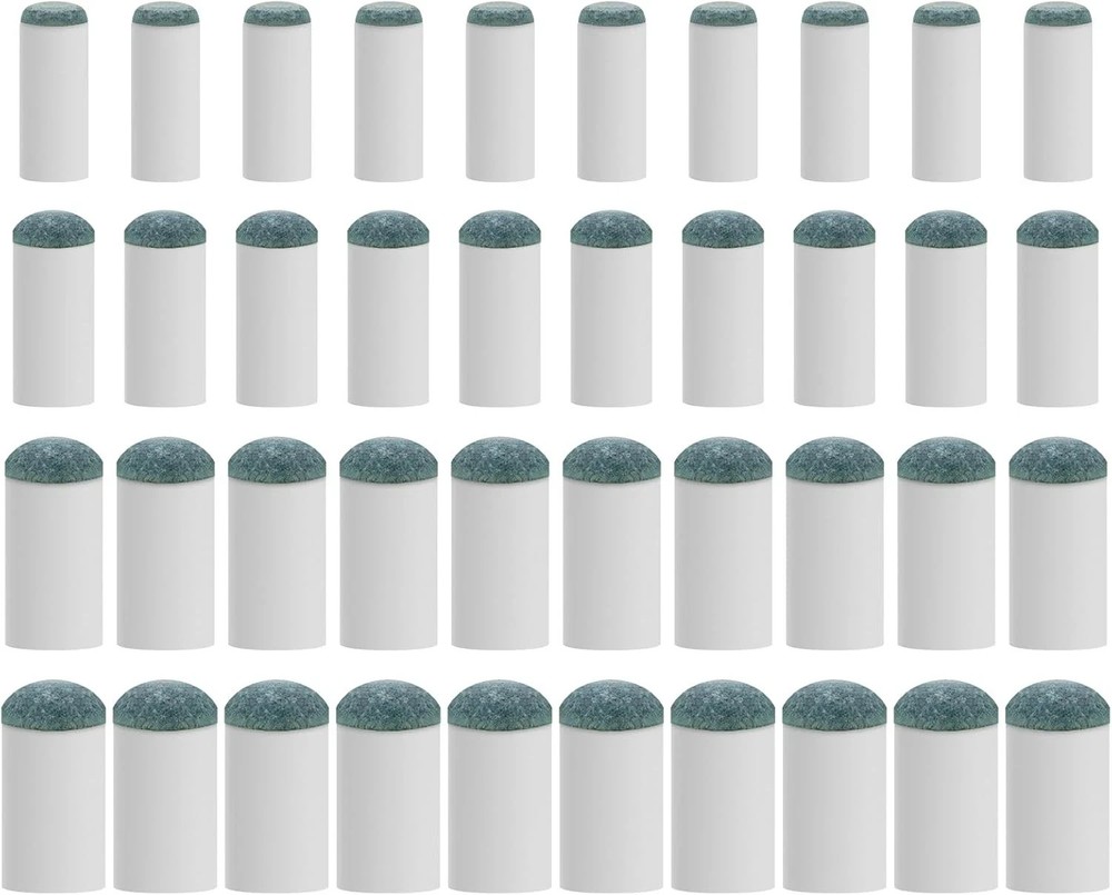 40Pcs Slip On Pool Cue Tips Replacement Kit, 4 Sizes Upgrade Pool Stick Tips for