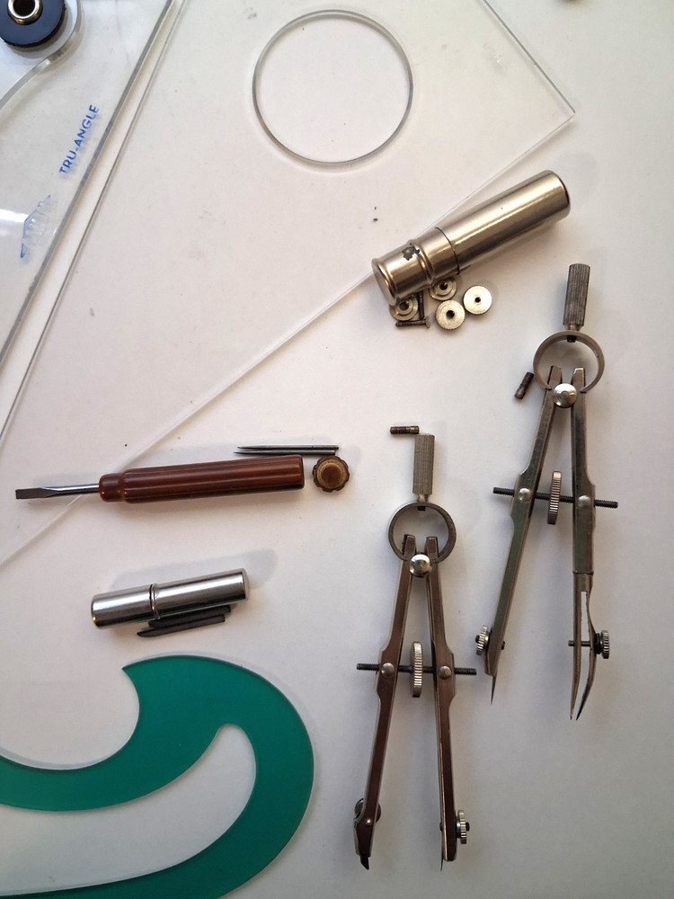 VTG Lot Architectural Engineer Engineering Drafting Templates Tools Stencils