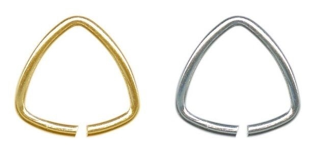 Triangle Bails for Jewelry Making 9.5mm (3/8") each side ~ No Lead No Nickel