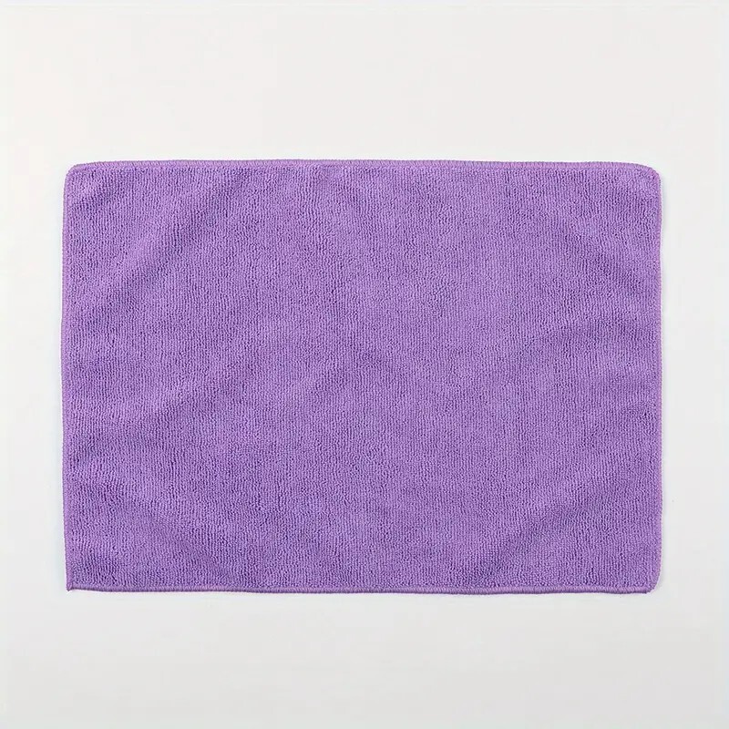 Purple Microfiber Towel, 5x