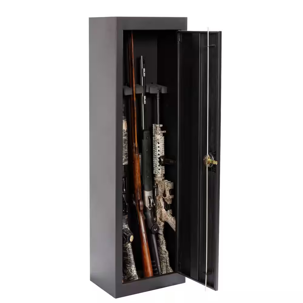 5-Gun Lockable Metal Security Gun Cabinet