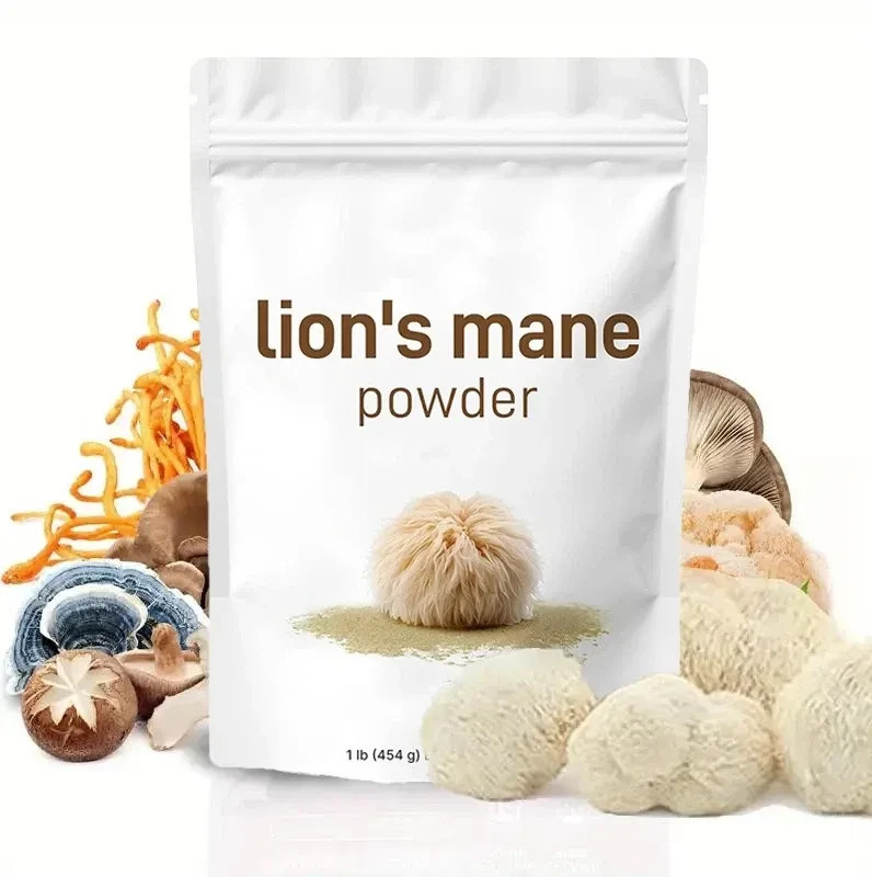 Lion's Mane Mushroom Powder | Pure Lions Mane 10:1 Strength Extract 16oz Organic