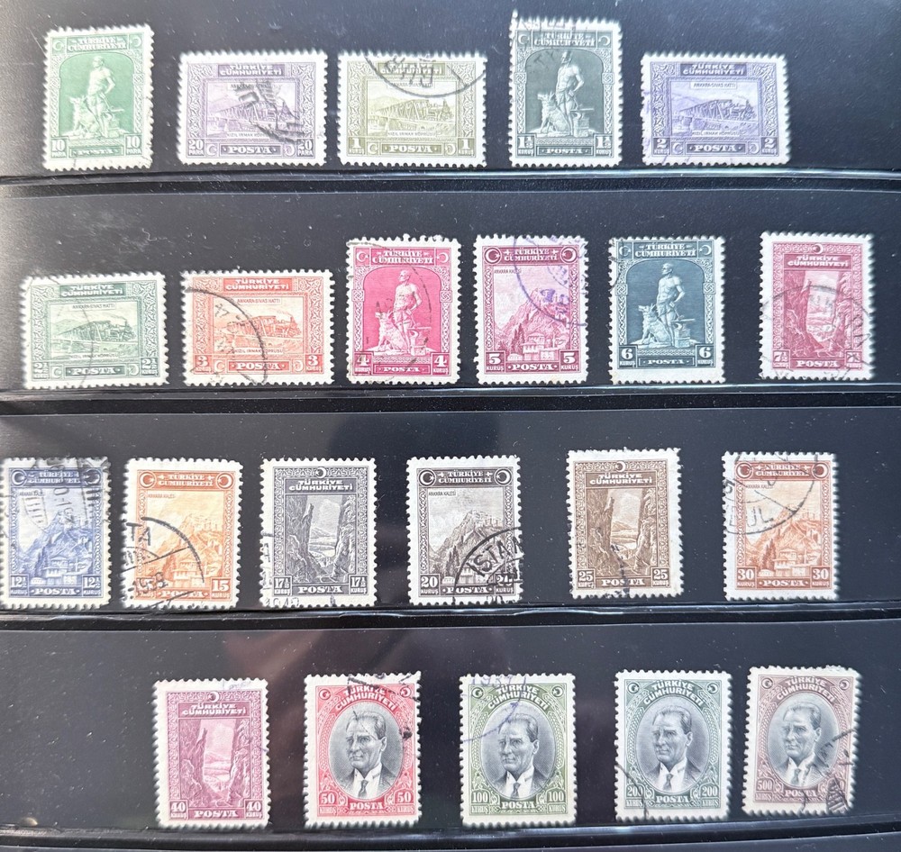 1930 TURKEY STAMPS COMPLETE USED SET