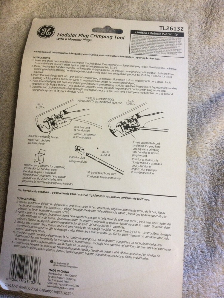 GE Modular Crimping Tool TL26132. NIP