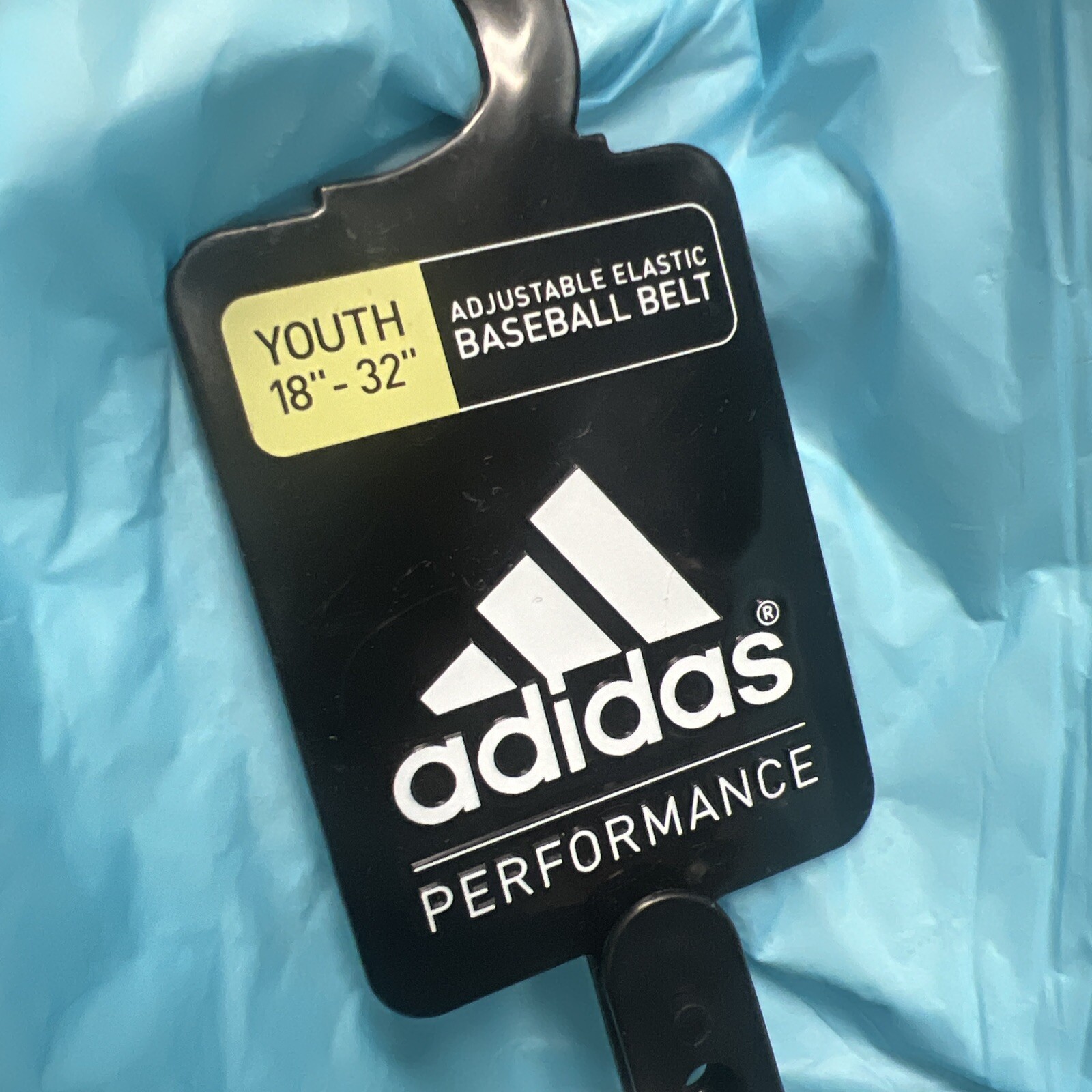 BLUE ~ Adidas Performance Adjustable Baseball Belt Youth Sz~ 18"-32"