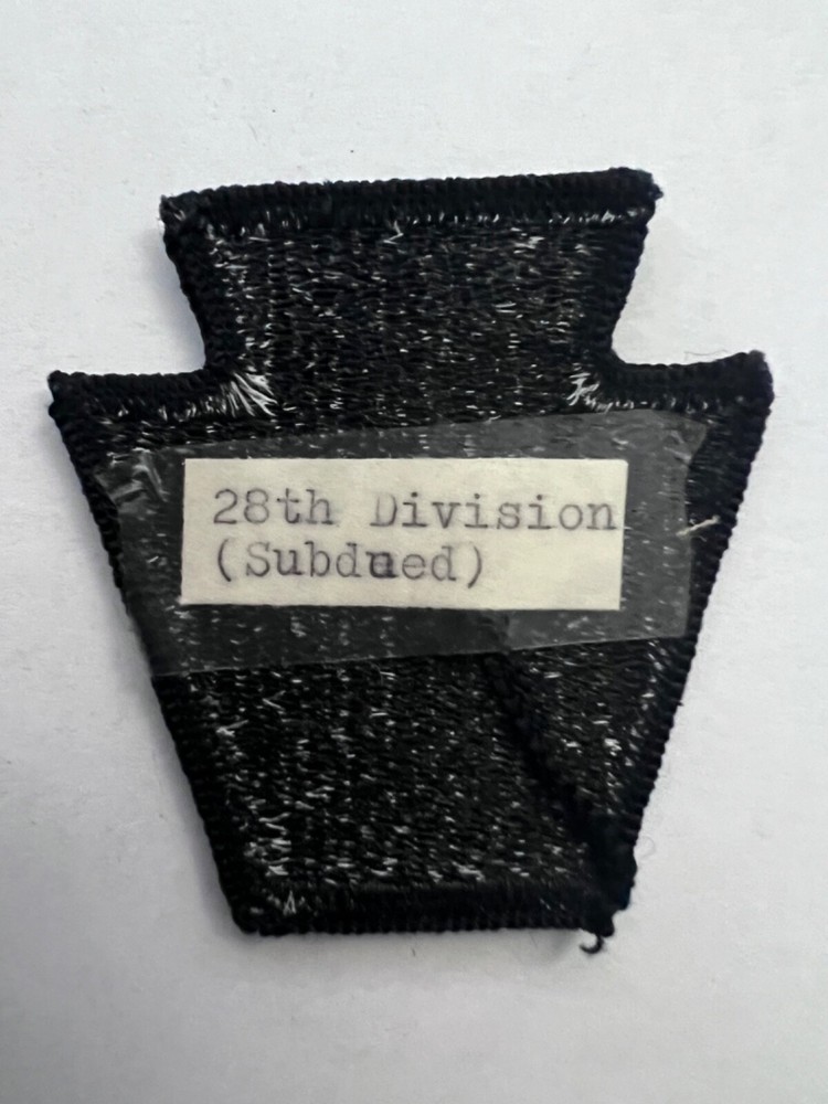 28th Division Subdued US Army Patch