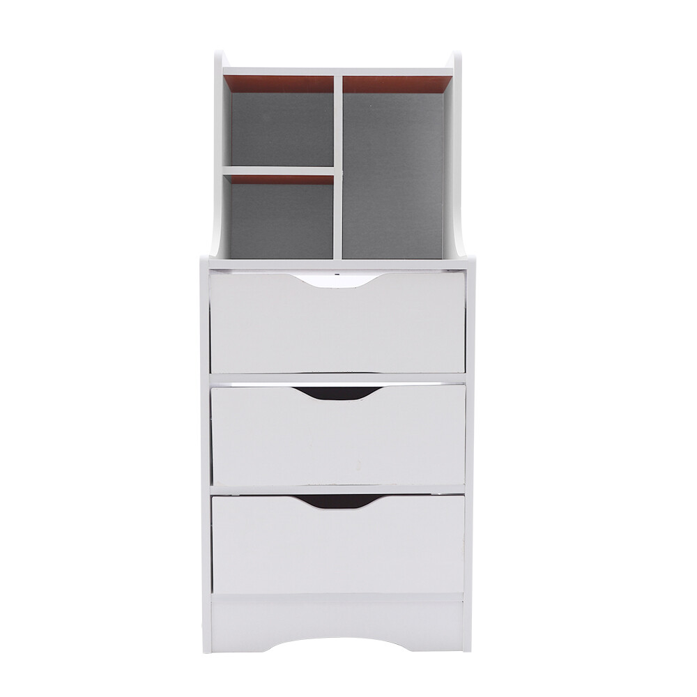 3 Drawers End Table Bedside Table Nightstand Organizer Storage Table Bedroom NEW