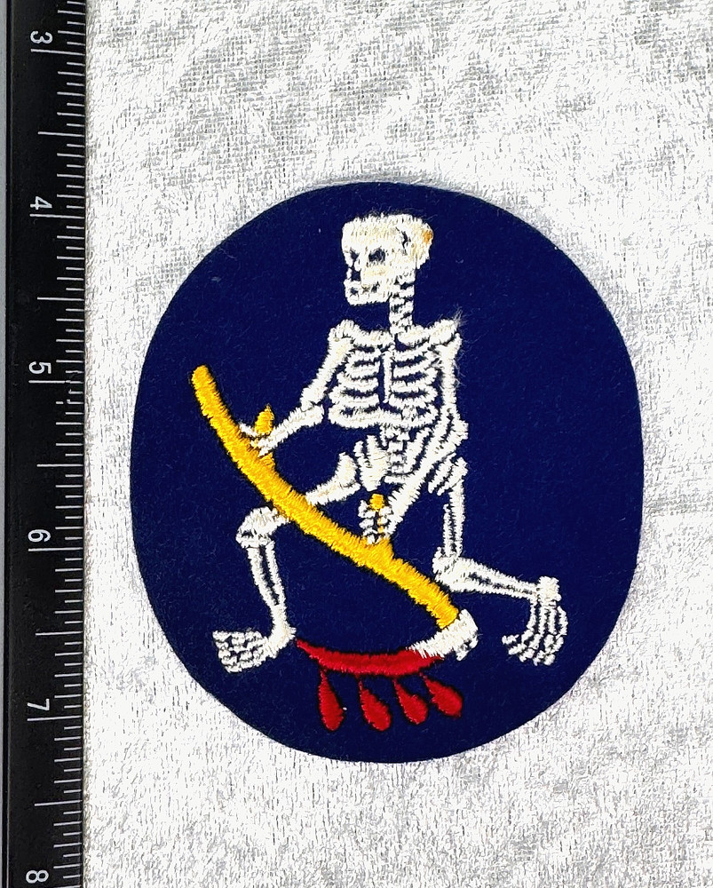ORIGINAL WWII USAAF GRIM REAPER 13TH BOMB SQUADRON PATCH
