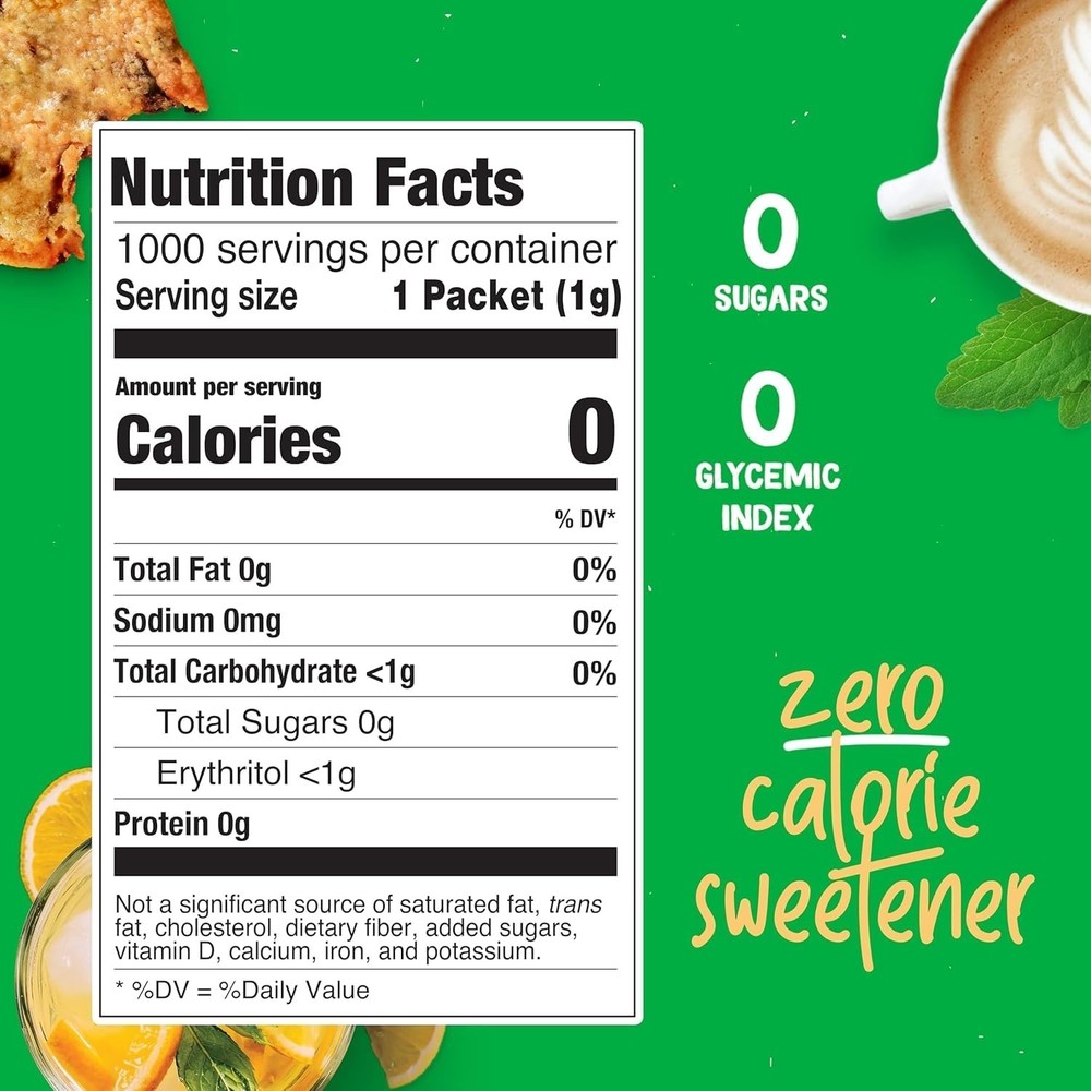 Organic Stevia Packets | Zero Calorie Sweetener fo