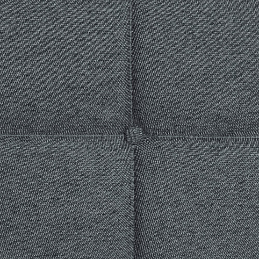 Queen Size Bed Frame Upholstered Platform Bed Frame with Headboard Drak Grey