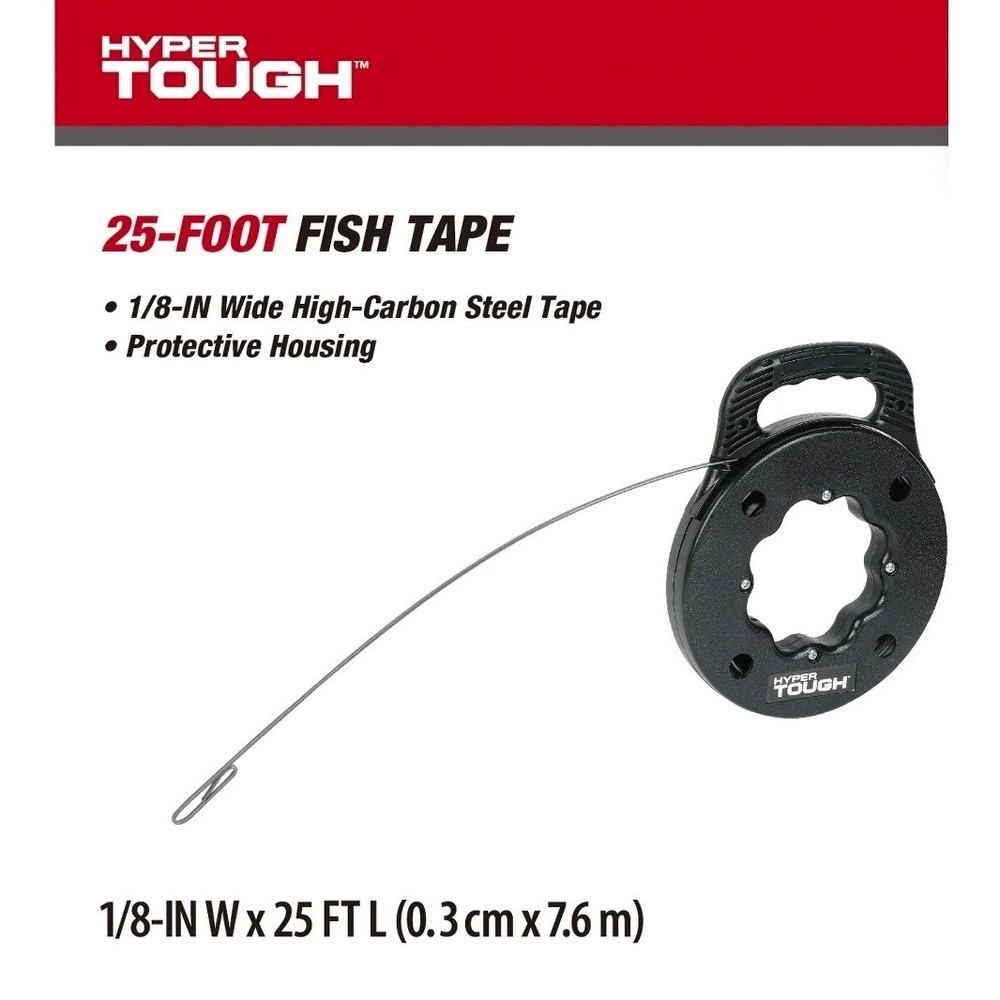 HYPER TOUGH 25 Foot FISH TAPE