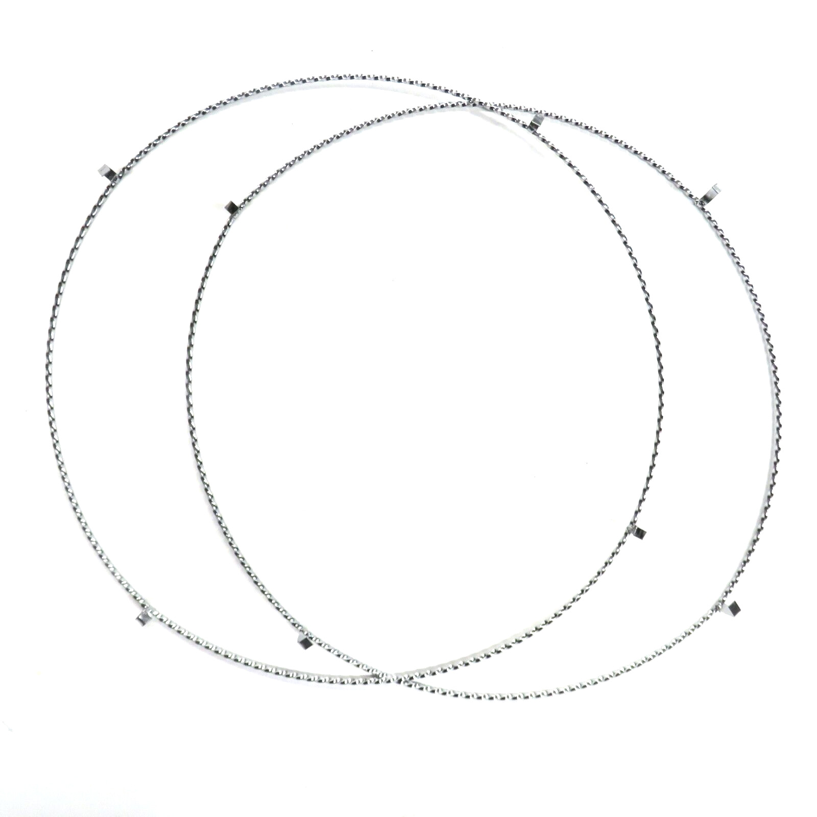 Pair Lowrider Chrome 20 inch Rim Twisted Trim Rim Rings