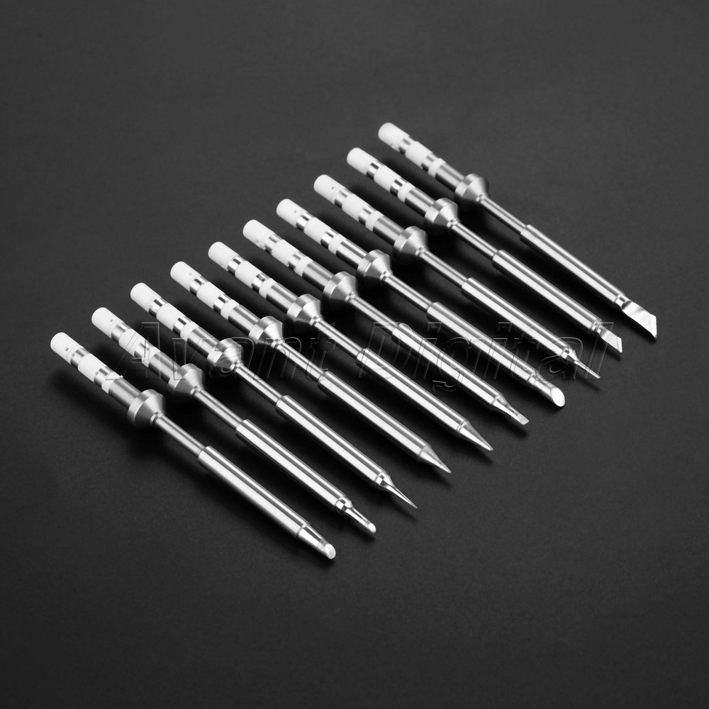 10 Types Digital LCD Soldering Iron Head Tool Replacement Solder Tip for TS100