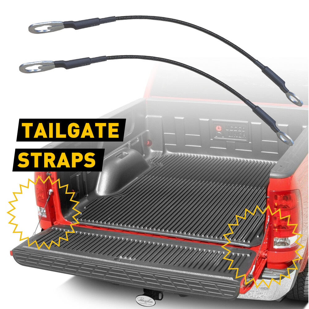 For 1998-2004 Nissan Frontier Rear Tailgate Support Cable Straps Set Left/Right