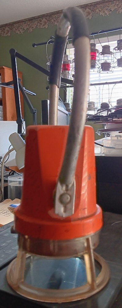 Starlite 222 Unmarked RR Orange Railroad Flagging Lantern Flashlight untested -