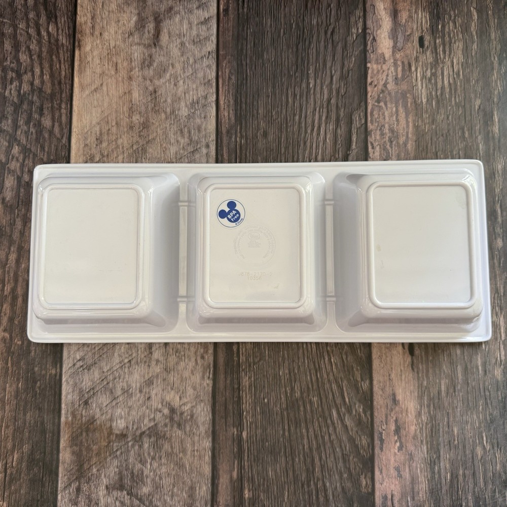 Disney Mickey Mouse Snack Serving Tray Divided Sections Multicolor Rectangle