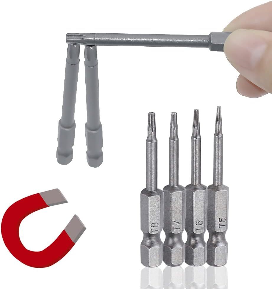 Security Torx Bit Set + Hex Key Allen Bit Set - For Power Drill & Impact Driver