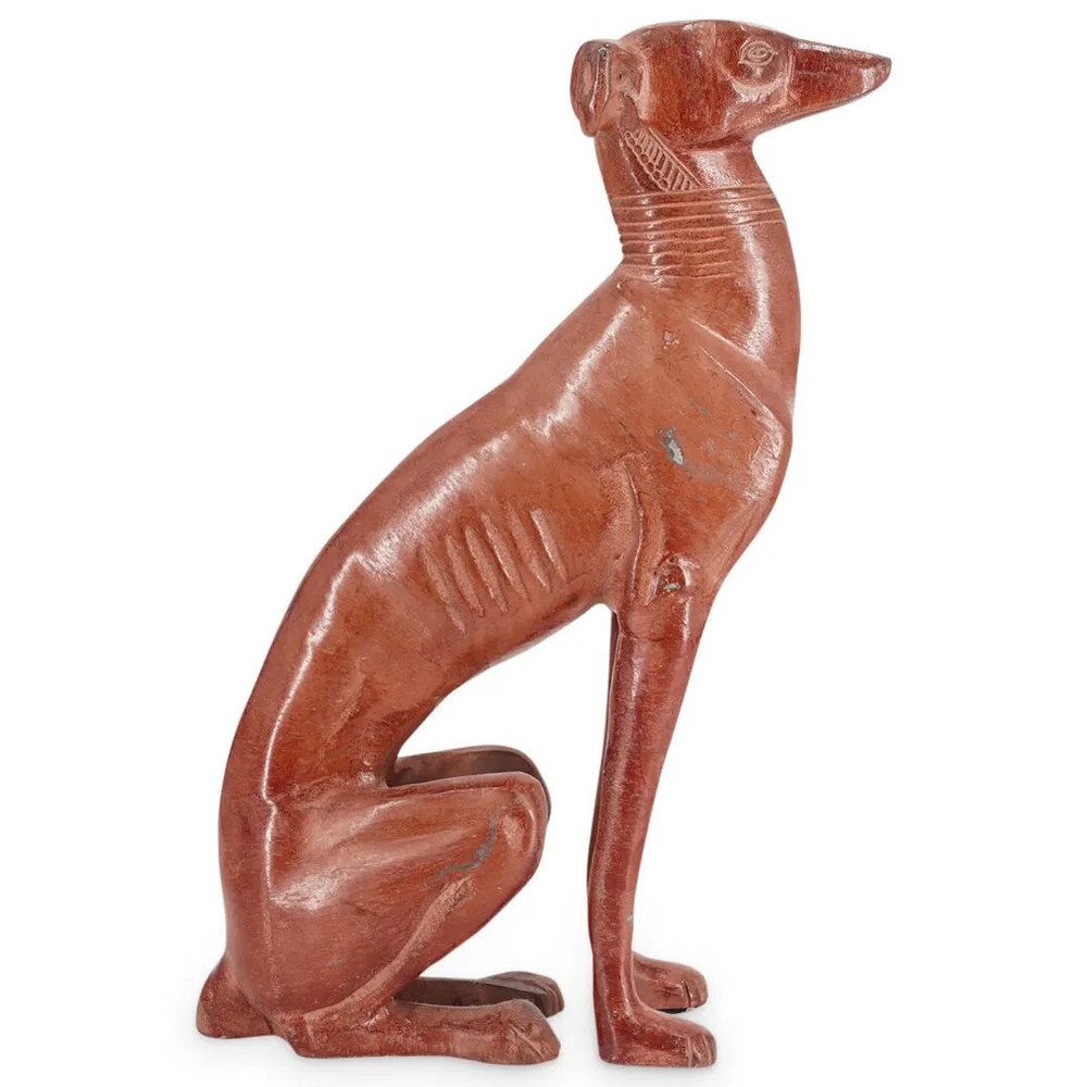 Vintage Patinated Metal Guardian Dog