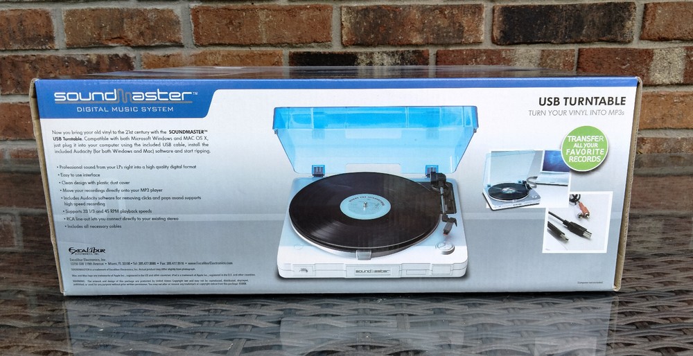 Excalibur Soundmaster USB Turntable NIB