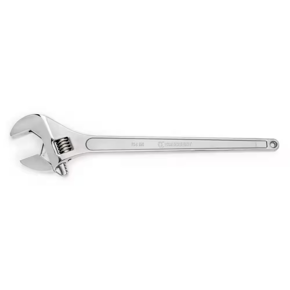 24 In. Chrome Adjustable Wrench