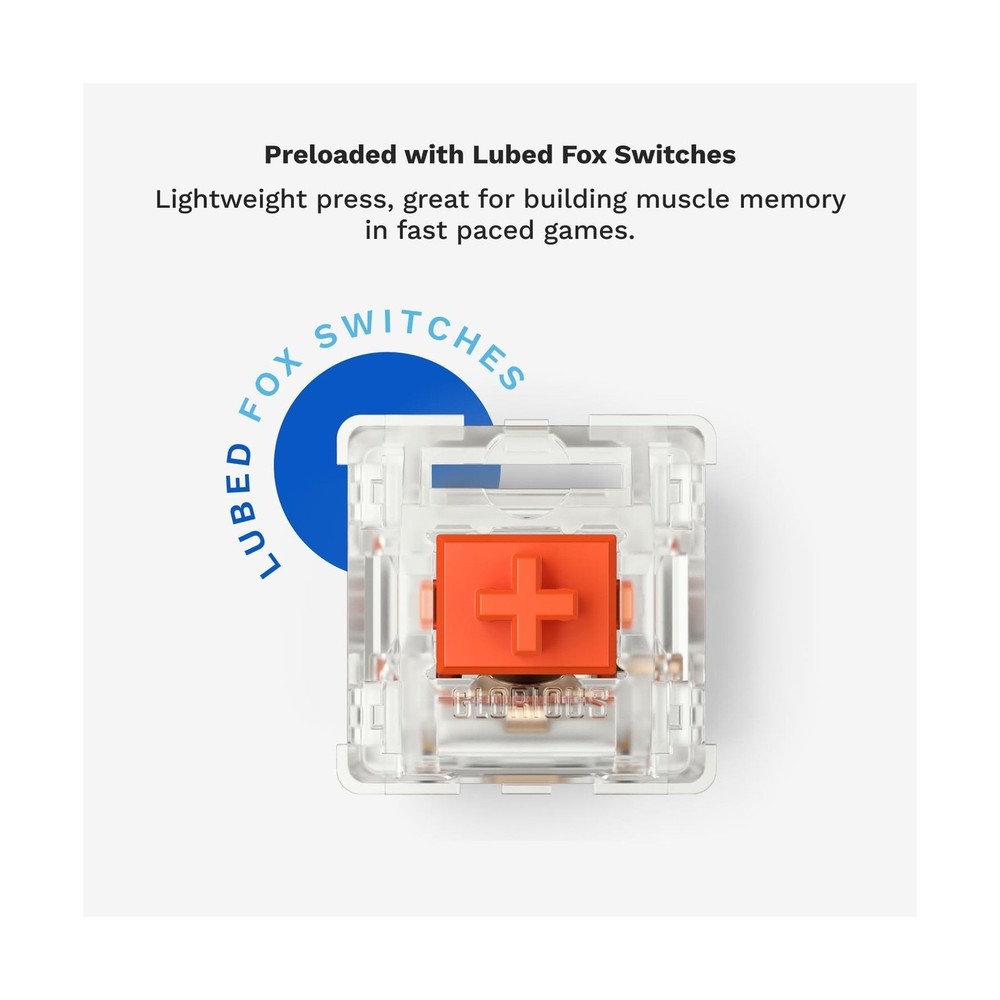 GLORIOUS GMMK 2 Small Gaming Keyboard Base- Barebones Kit- TKL Hot ... Fast Ship