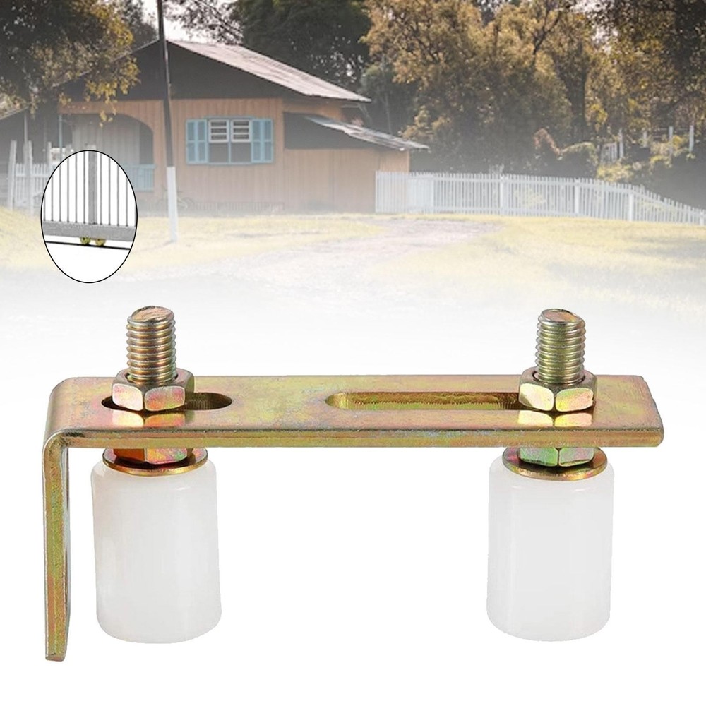 Gate Rollers Sturdy Bracket Size 2.4inch × 5.7inch Sliding Gate Nylon Rollers