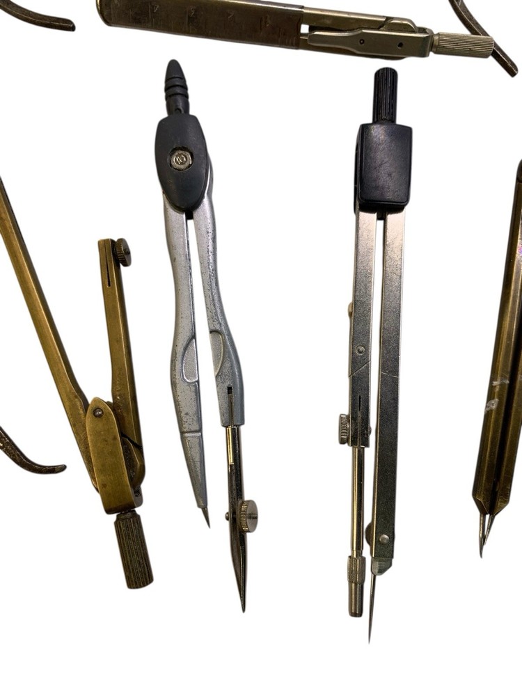 Lot of vintage drafting tools