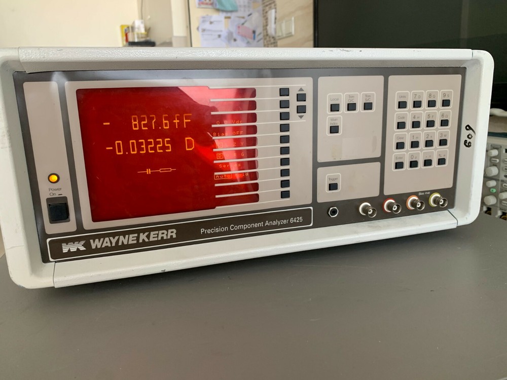 WAYNE KERR 6425 PRECISION COMPONENT ANALYZER w/ Kelvin clip (LCD missing pix)