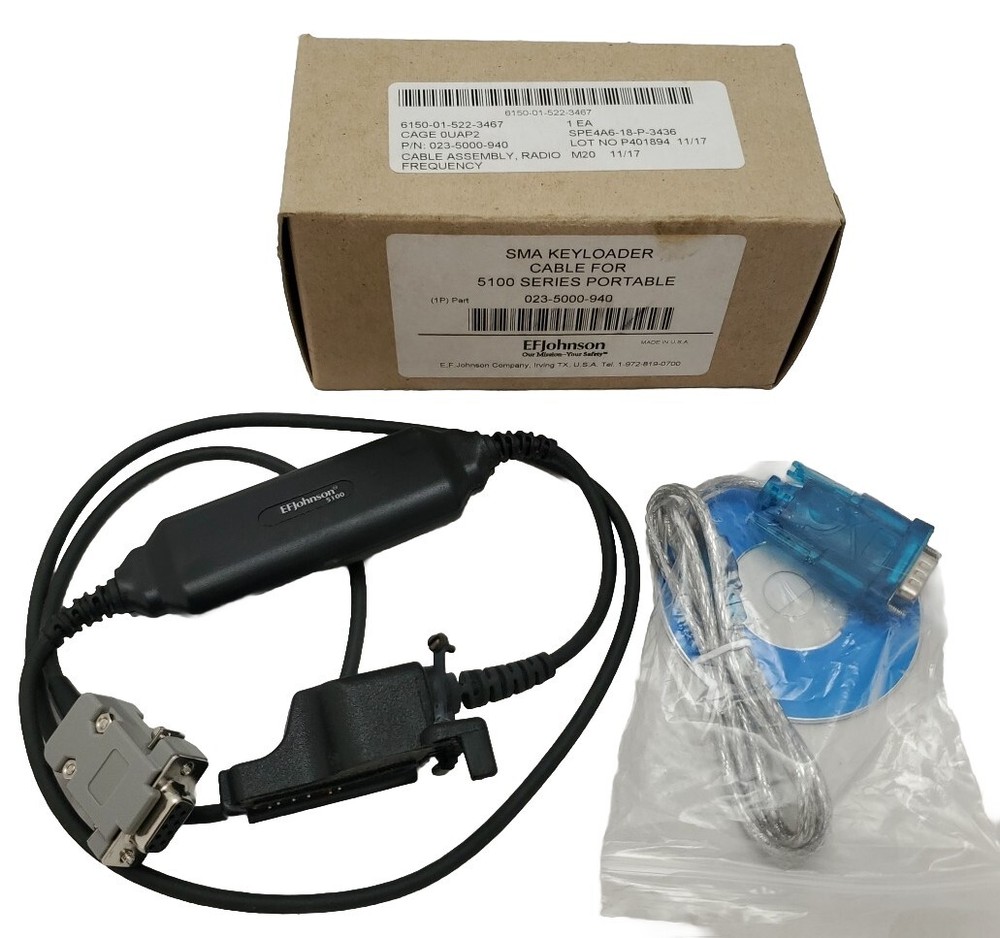 EF Johnson 023-5100-970 USB Programming Cable for 5100 Series Portable Radios