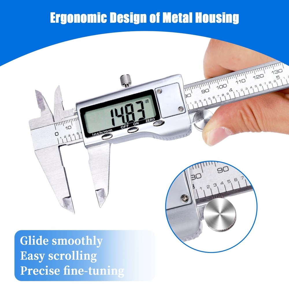 Digital Caliper Measuring Tool,Caliper Measuring Tool with Stainles... Fast Ship