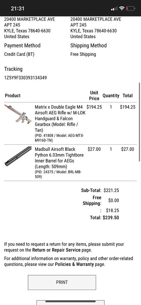 Airsoft bundle