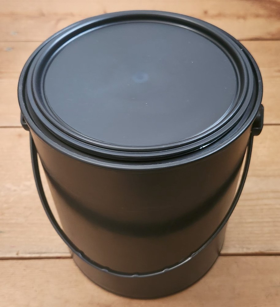 Plastic Paint Can with Lid and Handle One Gallon