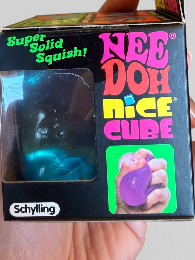 NeeDoh Nice Cube - Super Solid Squish! (Blue) - Brand New/Factory Sealed!