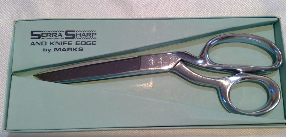 SerraSharp by Marks - 8" chrome scissors for polyester doubleknits - MARKS 404/8