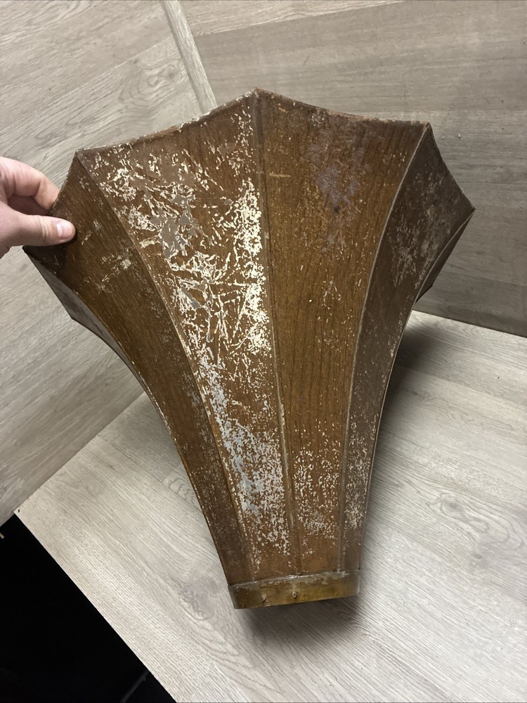 EDISON PHONOGRAPH CYGNET HORN GRAIN PAINTED BELL SECTION