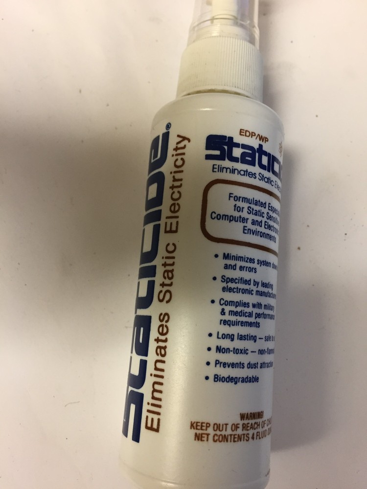 EDP/WP STATICIDE ELIMINATED STATIC ELECTRICITY 4 OZ  NEW