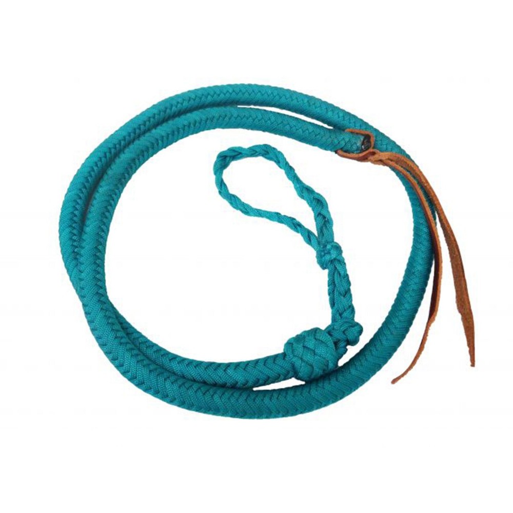 OVER & UNDER WHIP 50" x 1/2" Braided Nylon with Wrist Loop & Split Leather End