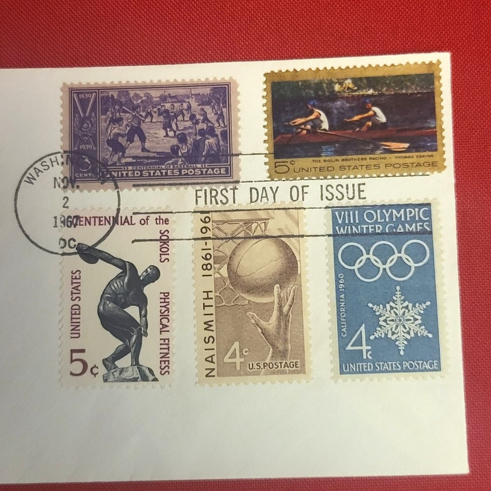 First Day of Issue Thomas Eakins Stamp Cache Envelope